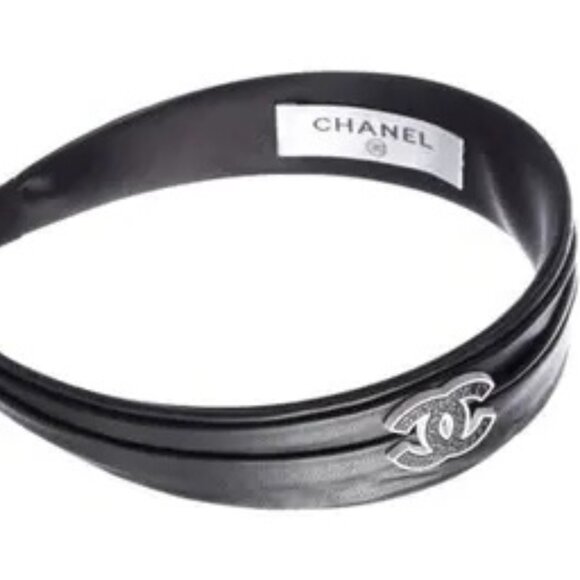 CHANEL Headband Old Vintage Lambskin Authenticated S small - Picture 1 of 8